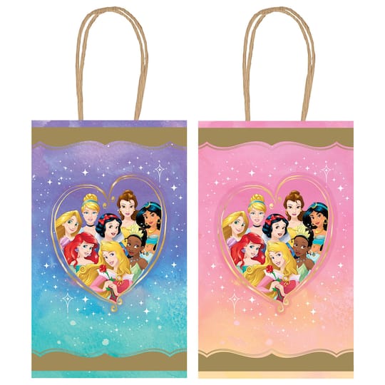 8.3&#x22; Disney&#xAE; Princess Hot-Stamped Kraft Bags